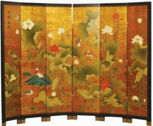 Antique Chinese Reproduction Painting Screen Lwl-29