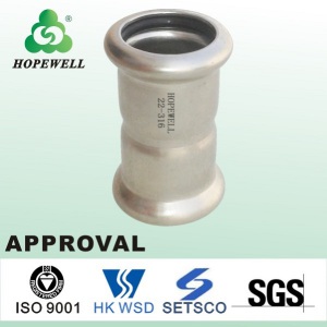 Top Quality Inox Plumbing Sanitary Stainless Steel 304 316 Press Fitting Pipe Joint